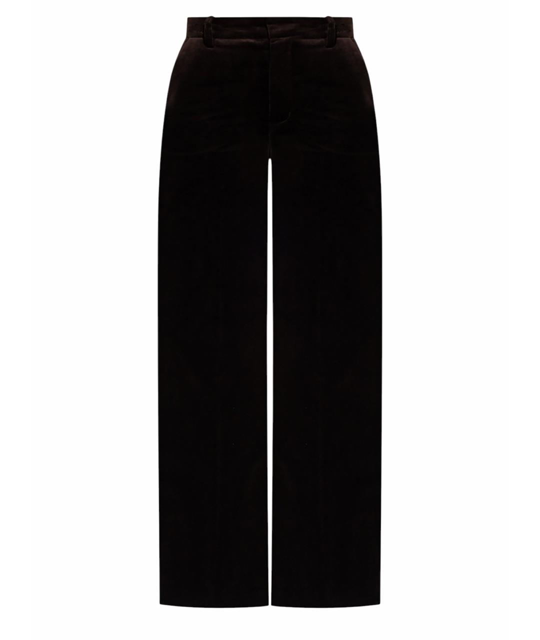 ZADIG & VOLTAIRE Коричневые бархатные прямые брюки, фото 1