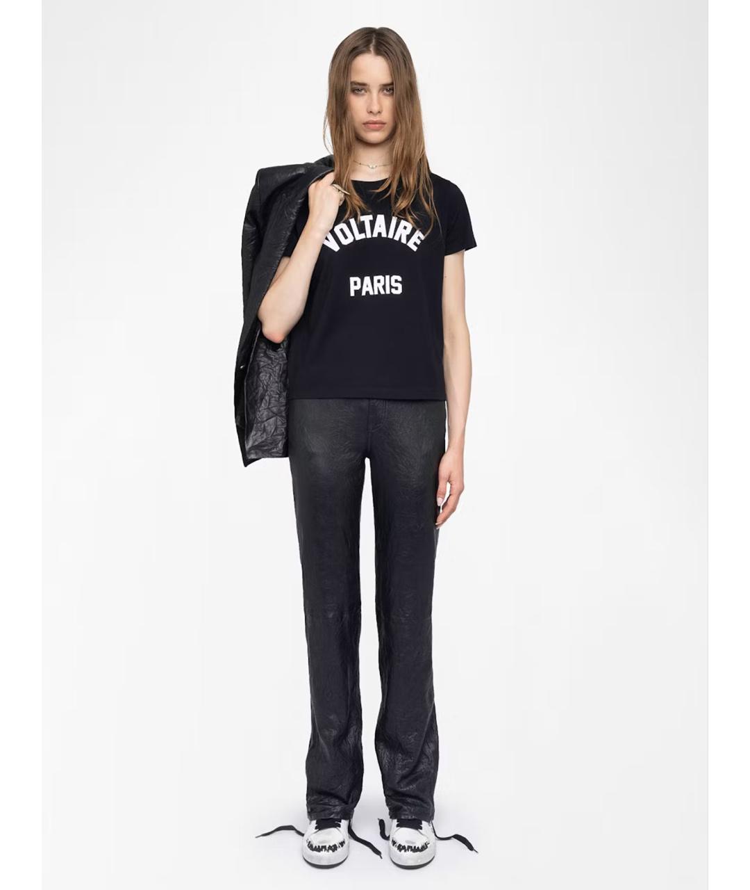 ZADIG & VOLTAIRE Черная хлопковая футболка, фото 2