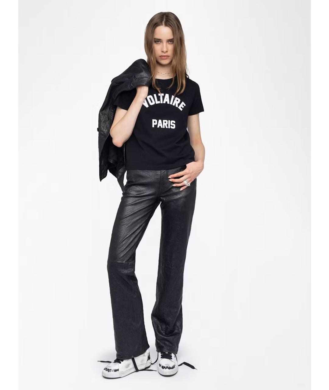 ZADIG & VOLTAIRE Черная хлопковая футболка, фото 5