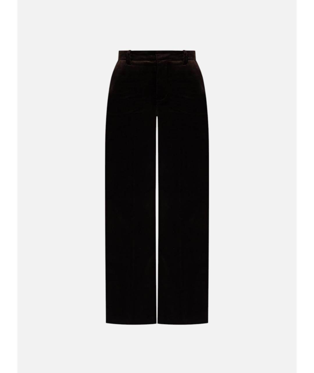 ZADIG & VOLTAIRE Черные хлопковые прямые брюки, фото 3
