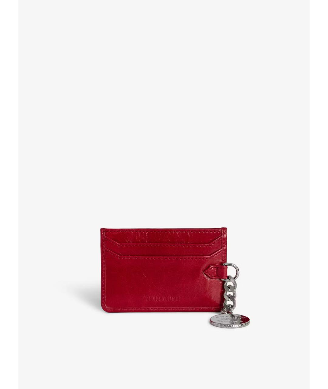 ZADIG & VOLTAIRE Красный кожаный кошелек, фото 2