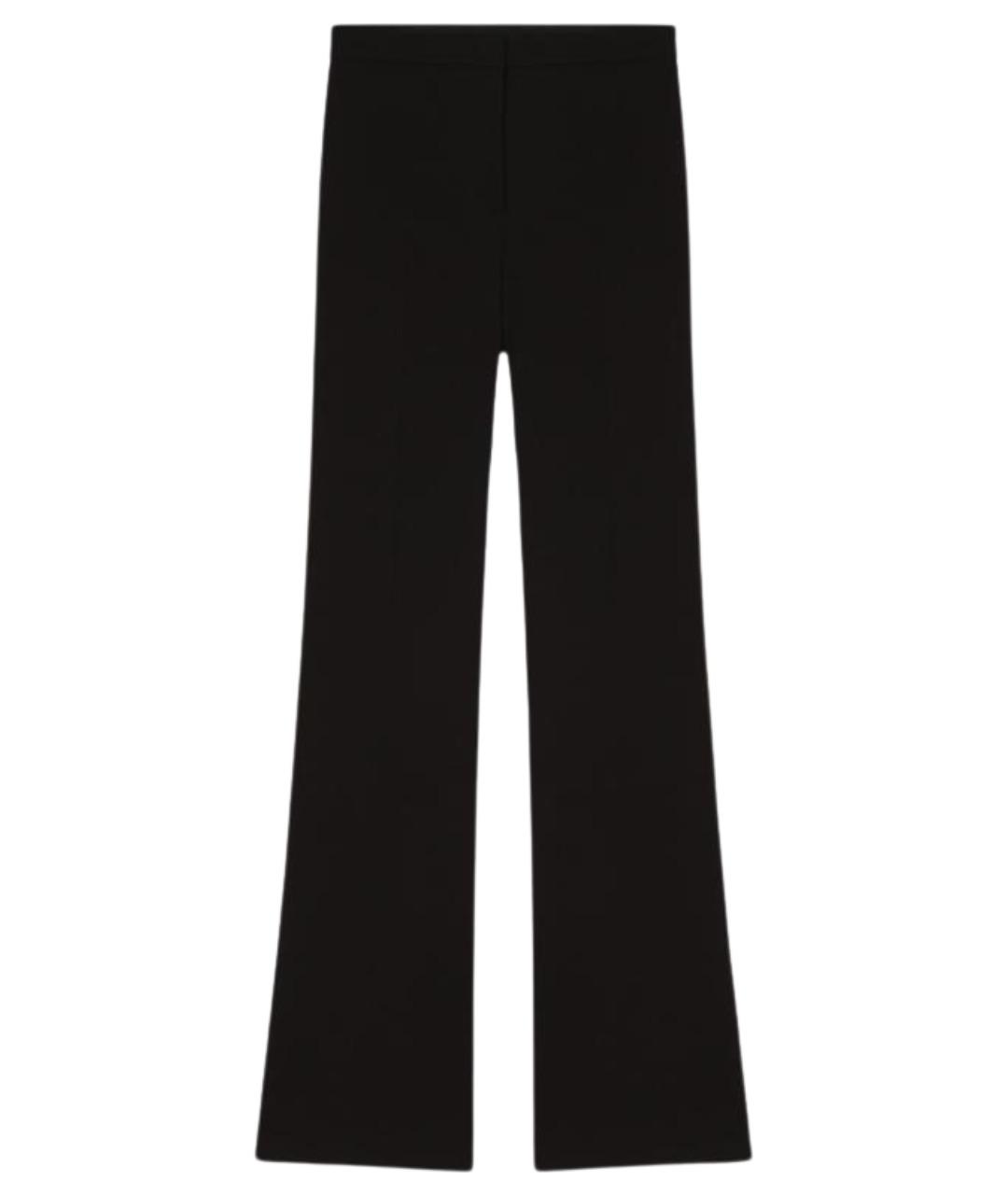 PINKO Черные вискозные прямые брюки, фото 1