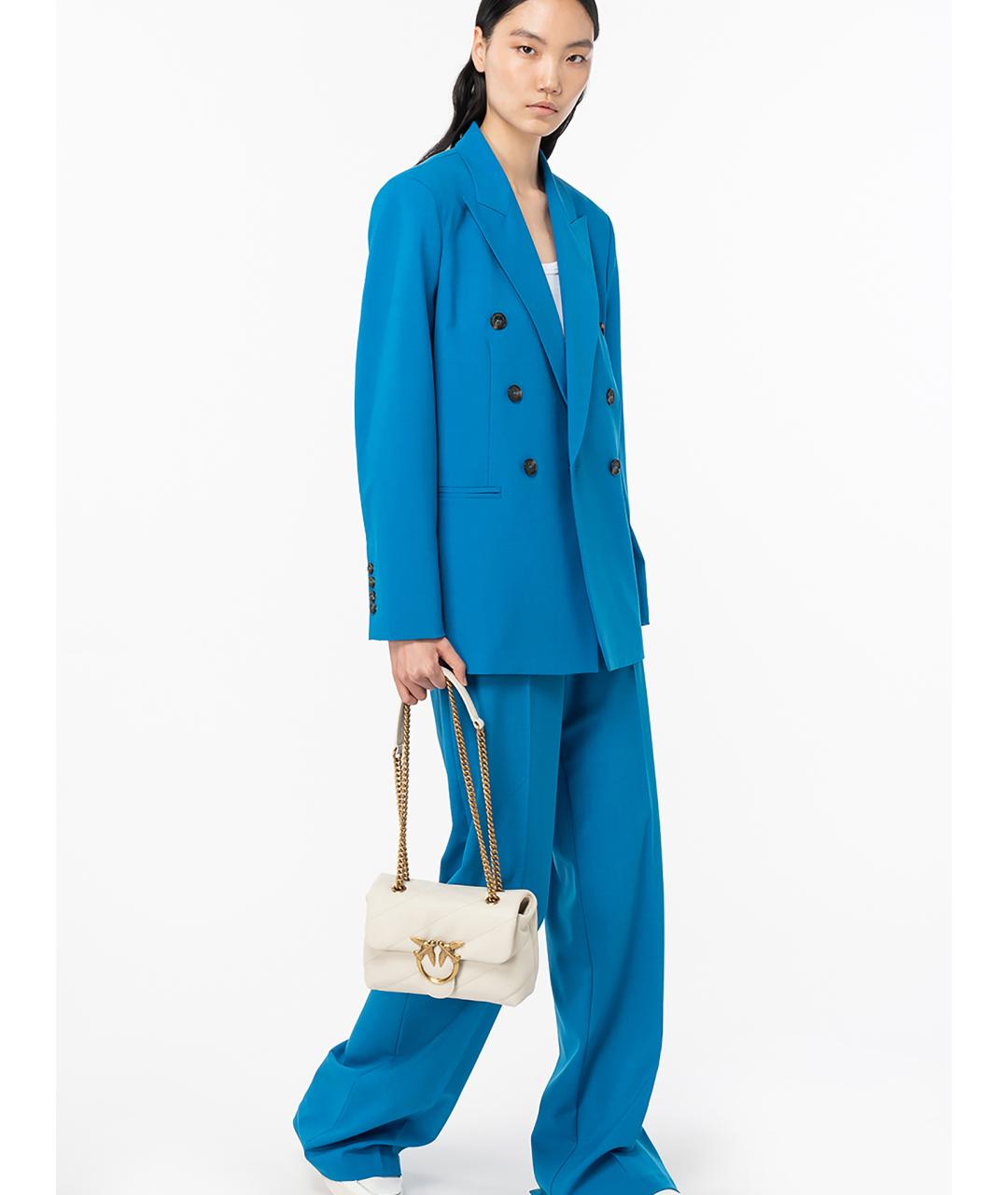 PINKO Белая кожаная сумка через плечо, фото 5