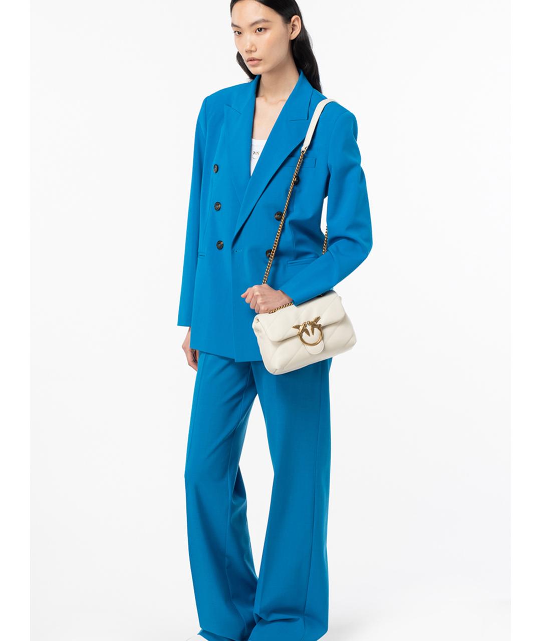 PINKO Белая кожаная сумка через плечо, фото 2