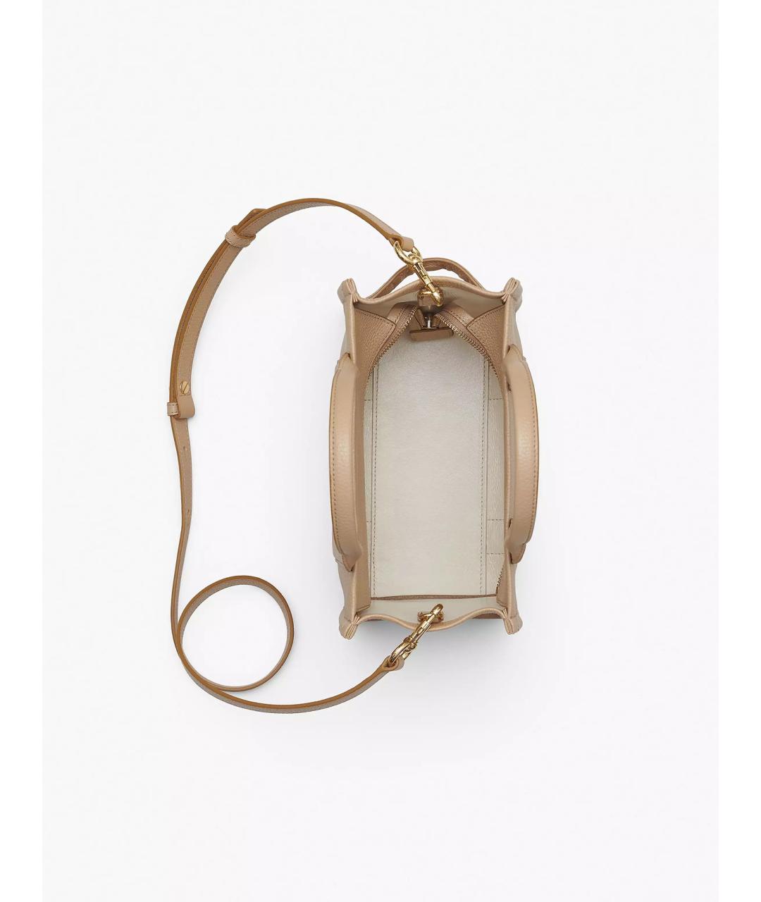 MARC JACOBS Бежевая кожаная сумка тоут, фото 7