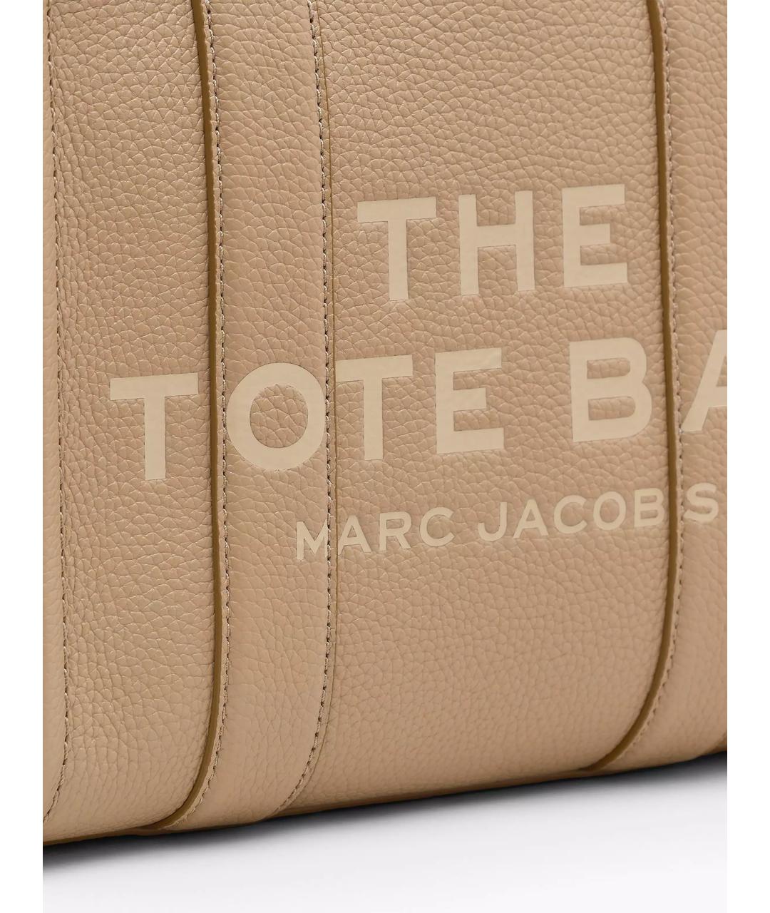 MARC JACOBS Бежевая кожаная сумка тоут, фото 4