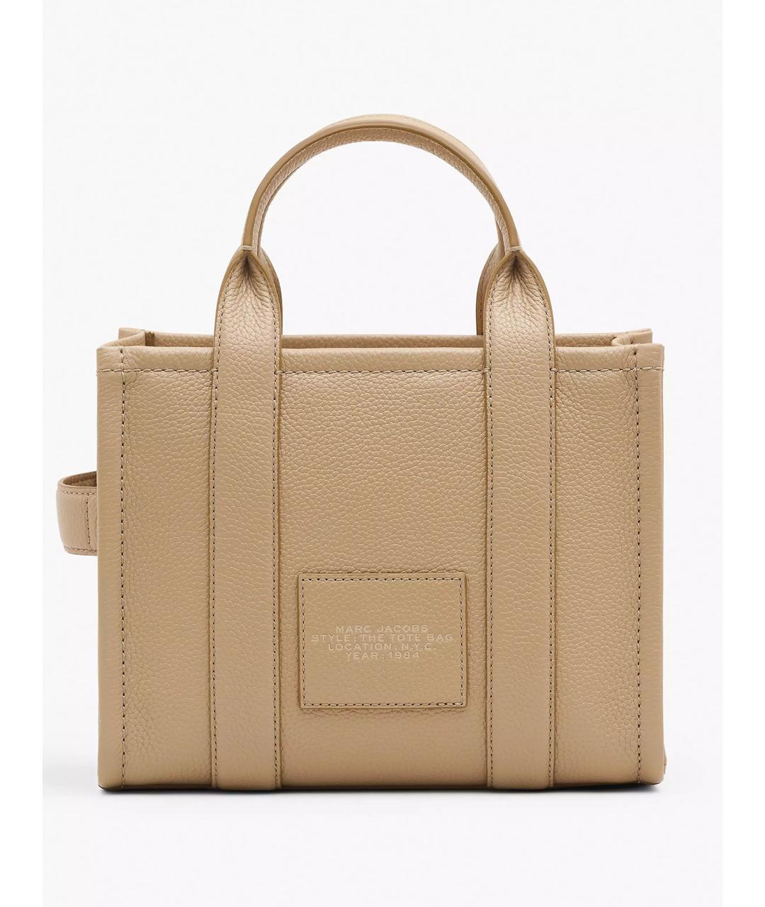 MARC JACOBS Бежевая кожаная сумка тоут, фото 3