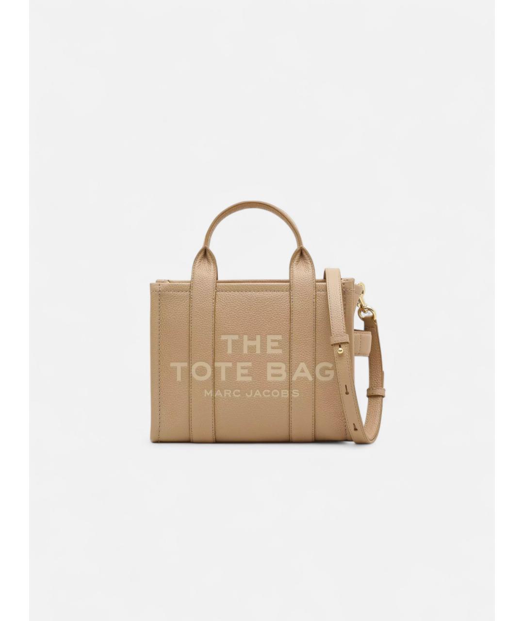 MARC JACOBS Бежевая кожаная сумка тоут, фото 9