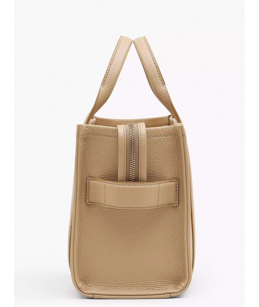 MARC JACOBS Бежевая кожаная сумка тоут, фото 5