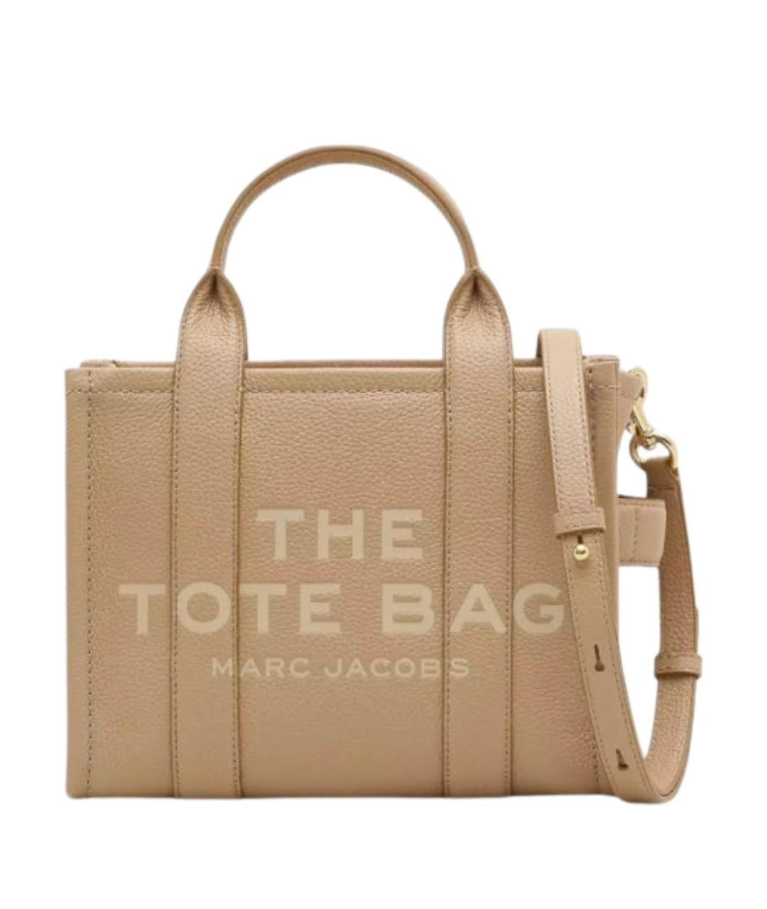 MARC JACOBS Бежевая кожаная сумка тоут, фото 1