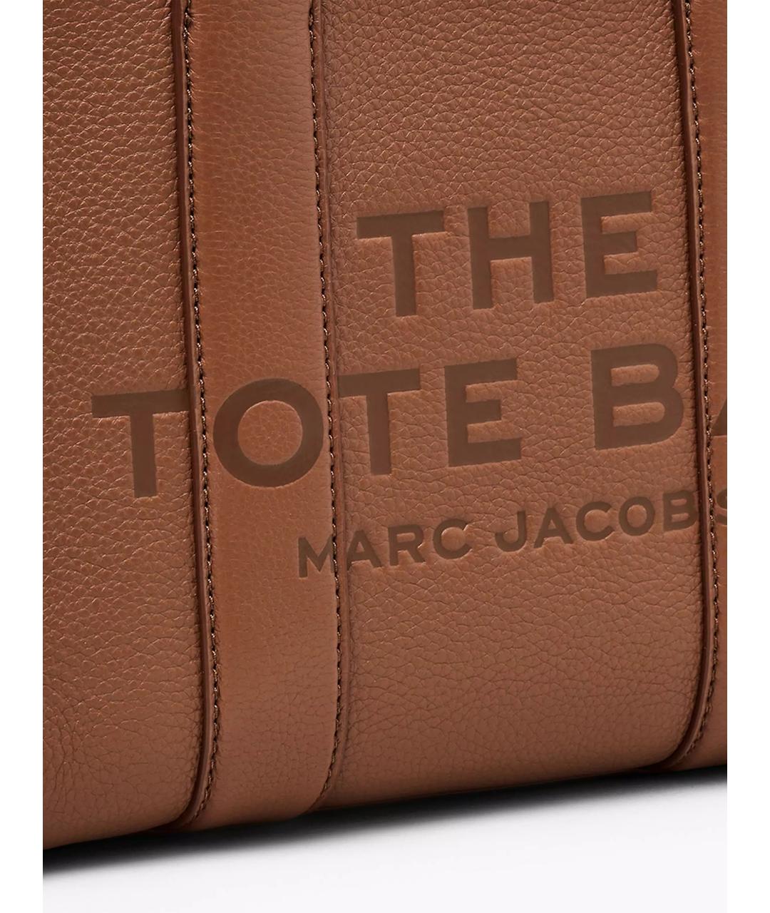 MARC JACOBS Коричневая кожаная сумка тоут, фото 4