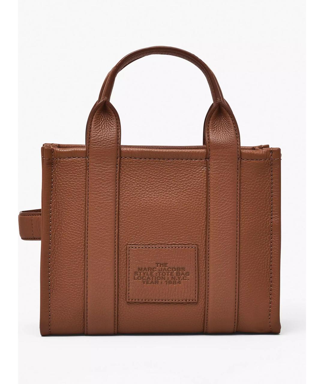 MARC JACOBS Коричневая кожаная сумка тоут, фото 3