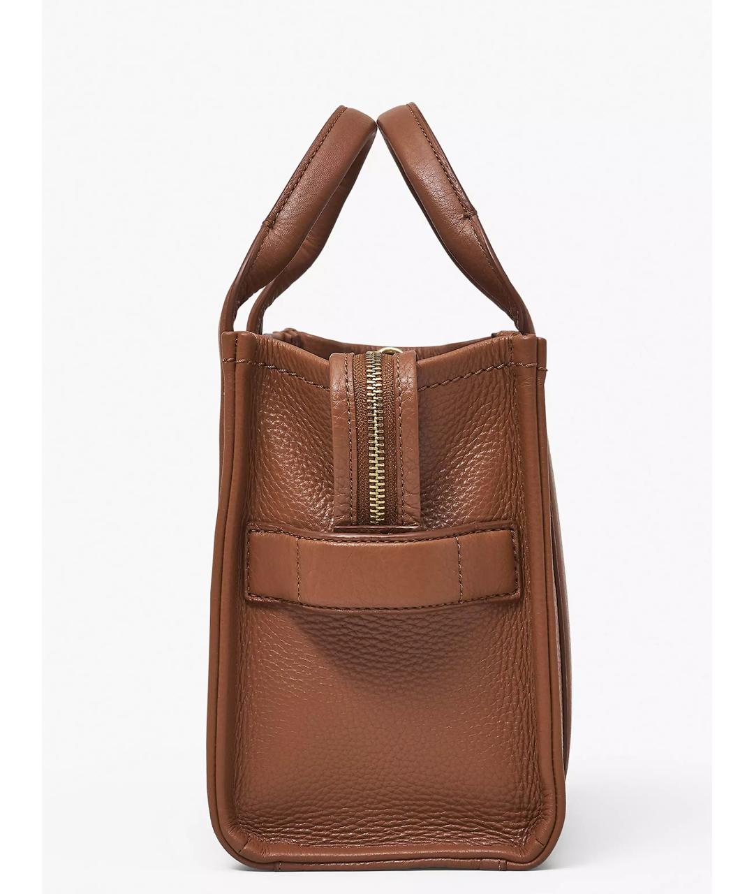 MARC JACOBS Коричневая кожаная сумка тоут, фото 5