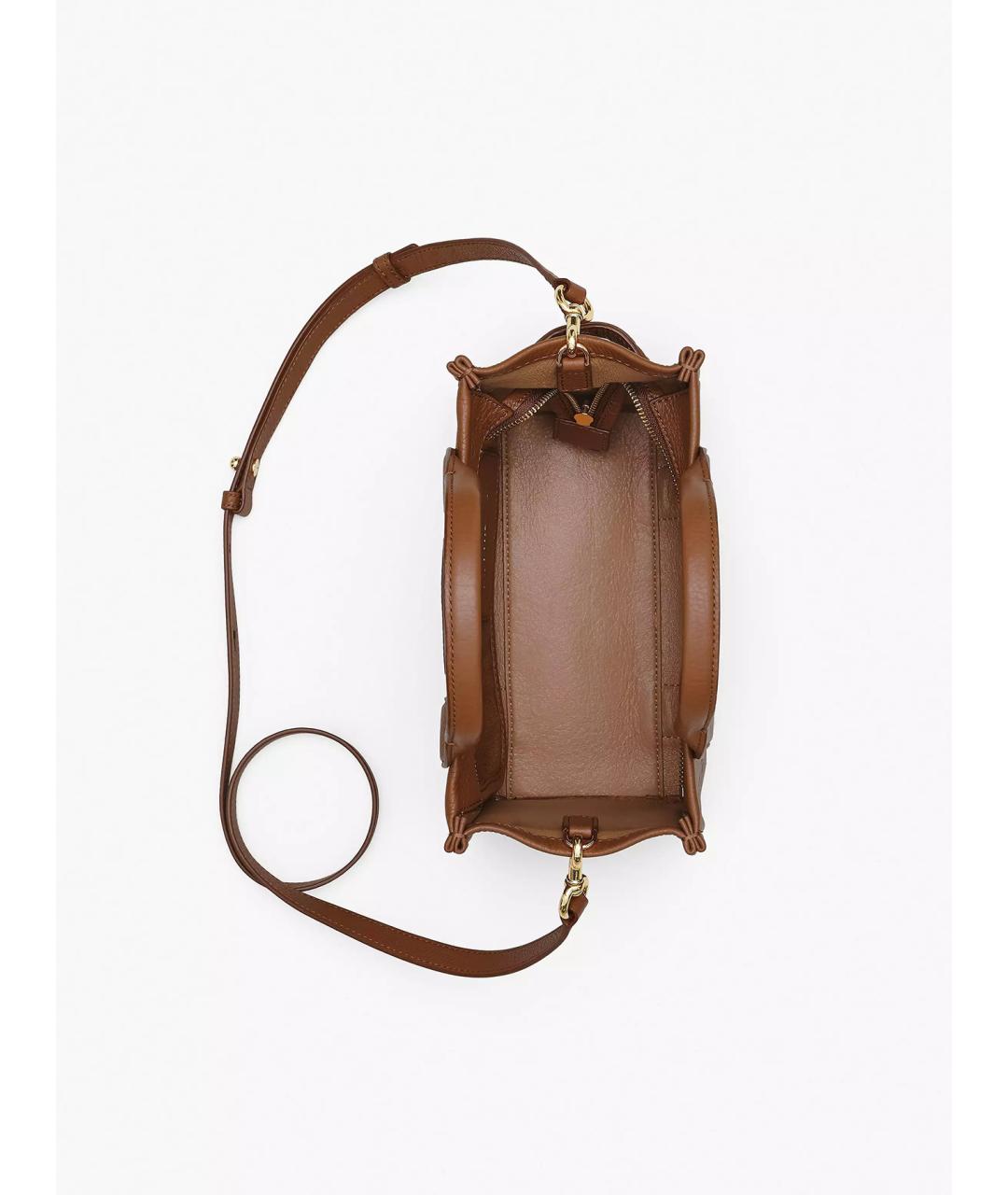 MARC JACOBS Коричневая кожаная сумка тоут, фото 7