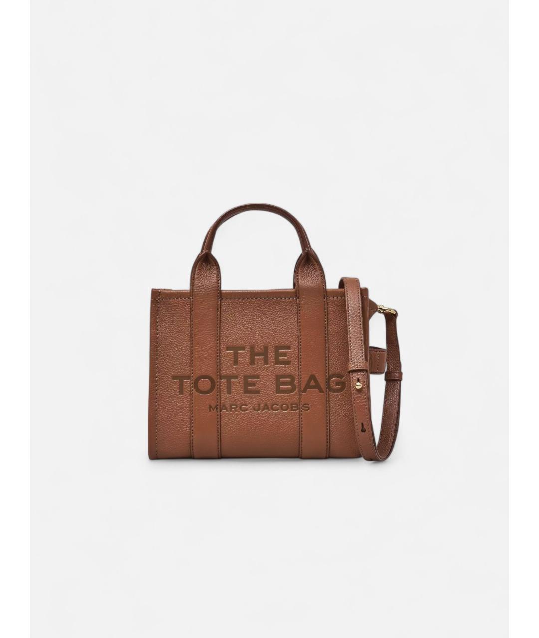 MARC JACOBS Коричневая кожаная сумка тоут, фото 9