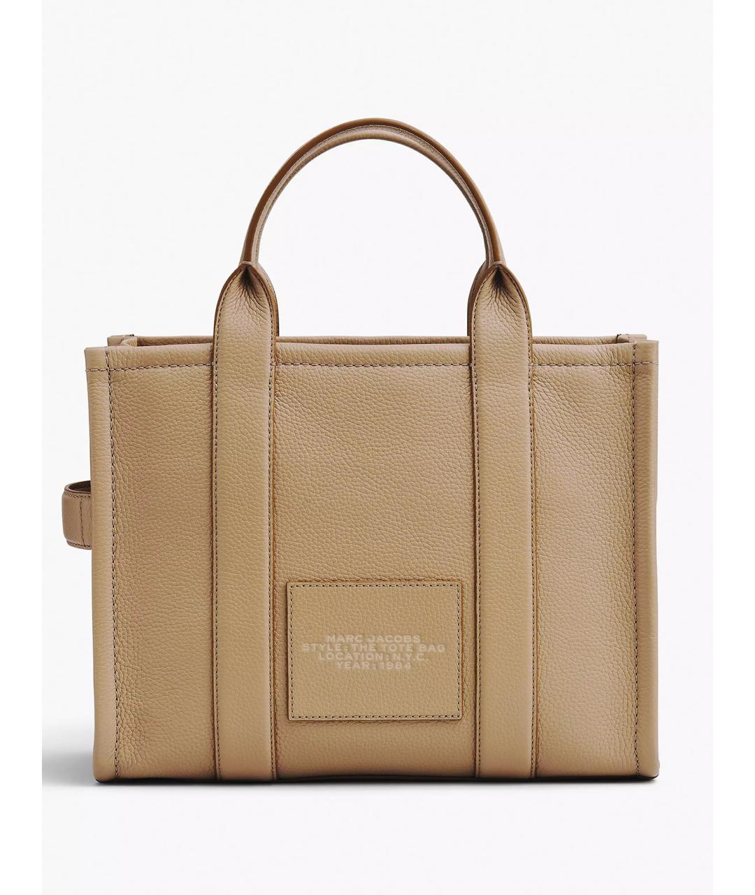 MARC JACOBS Бежевая кожаная сумка тоут, фото 3