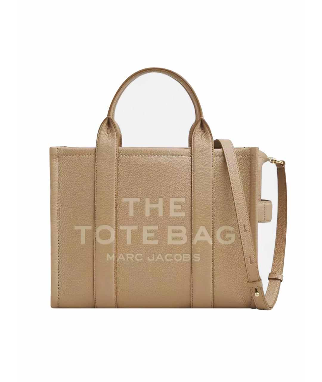 MARC JACOBS Бежевая кожаная сумка тоут, фото 1