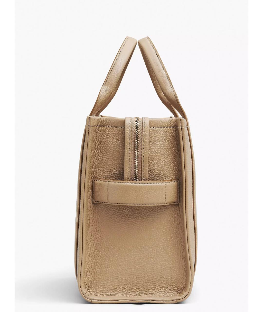 MARC JACOBS Бежевая кожаная сумка тоут, фото 5