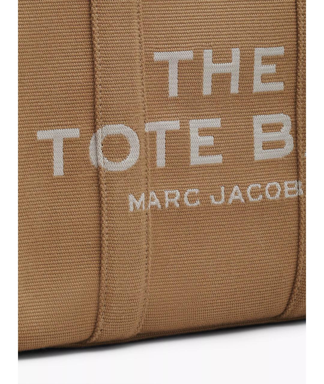 MARC JACOBS Бежевая хлопковая сумка тоут, фото 4