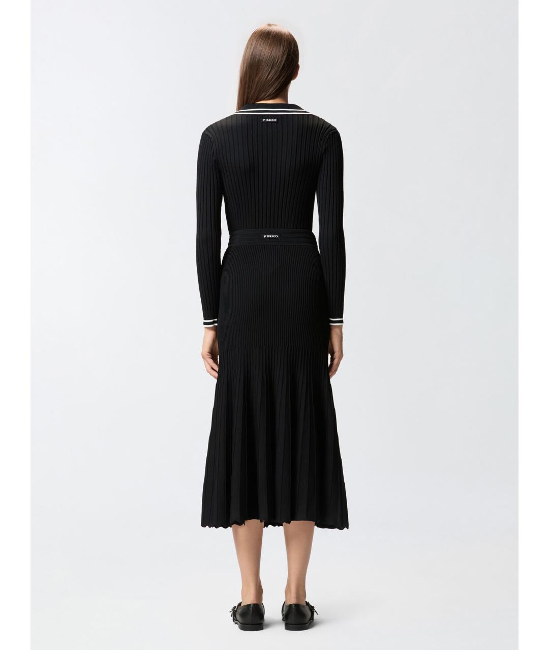 PINKO Черный полиамидовый джемпер / свитер, фото 4