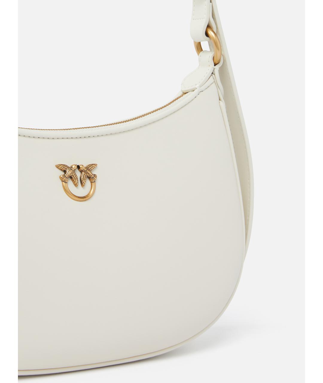 PINKO Белая кожаная сумка через плечо, фото 2