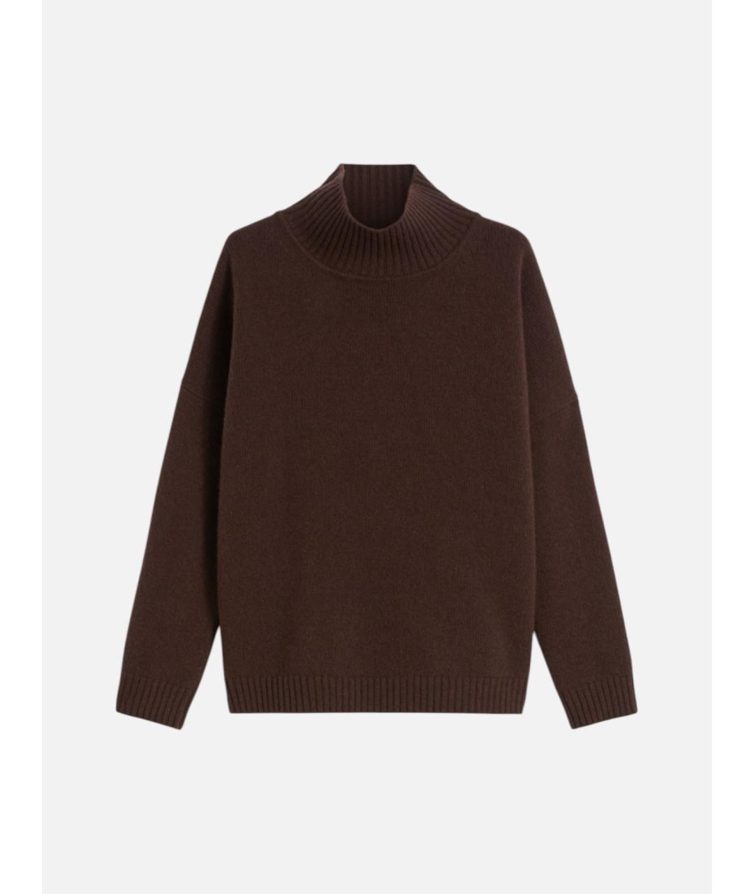 WEEKEND MAX MARA Коричневый шерстяной джемпер / свитер, фото 6