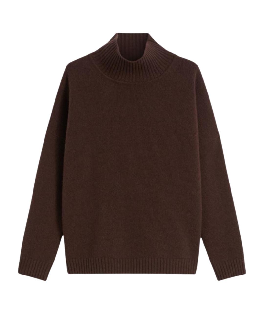 WEEKEND MAX MARA Коричневый шерстяной джемпер / свитер, фото 1