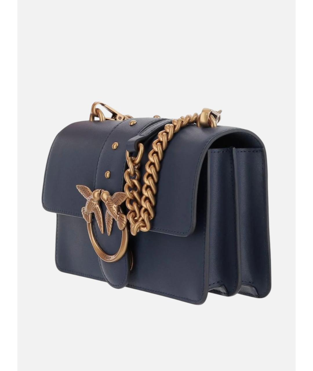 PINKO Синяя кожаная сумка через плечо, фото 2