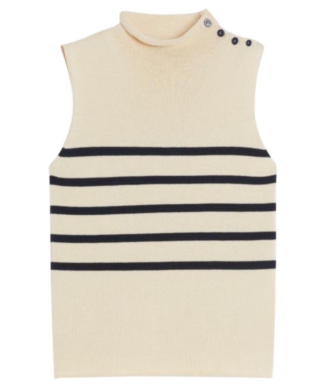 WEEKEND MAX MARA Белая хлопковая водолазка, фото 1