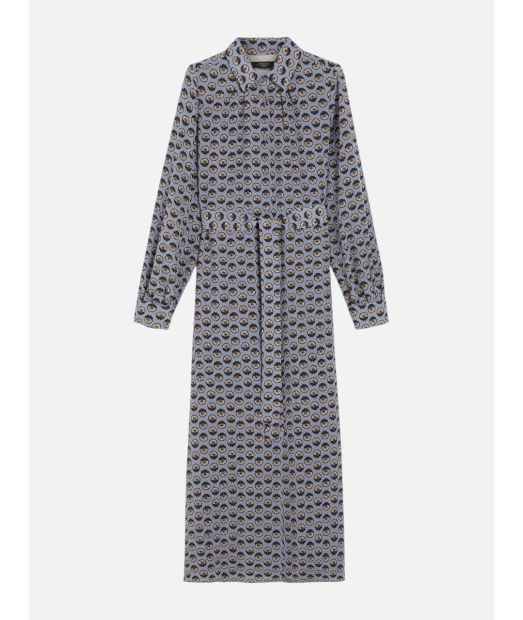 WEEKEND MAX MARA Мульти шелковое повседневное платье, фото 5