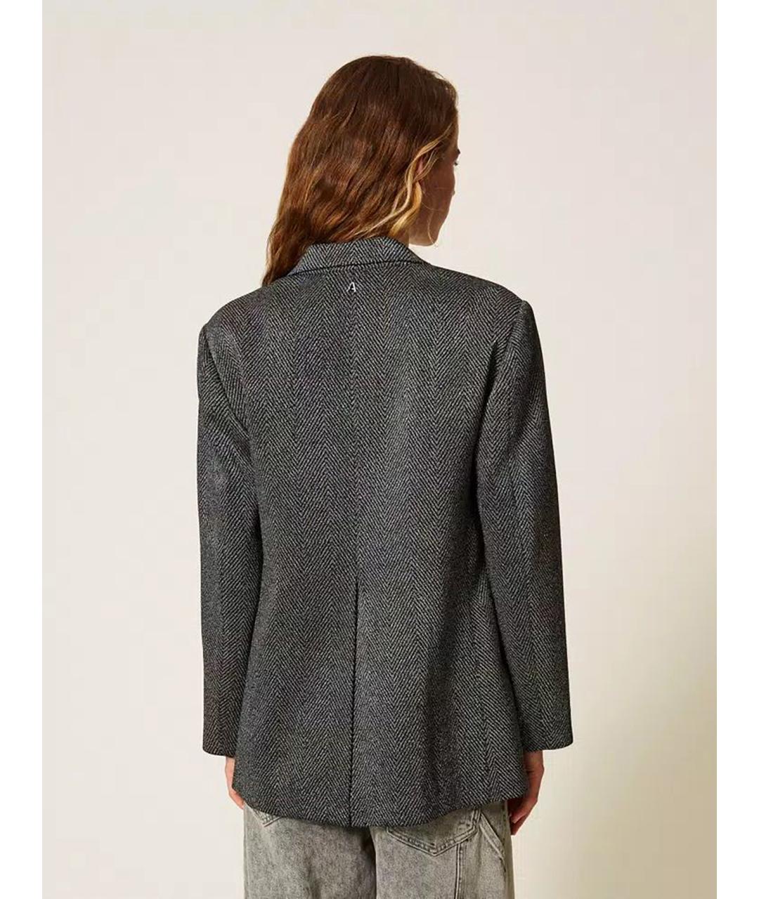 TWIN-SET Серый жакет/пиджак, фото 5