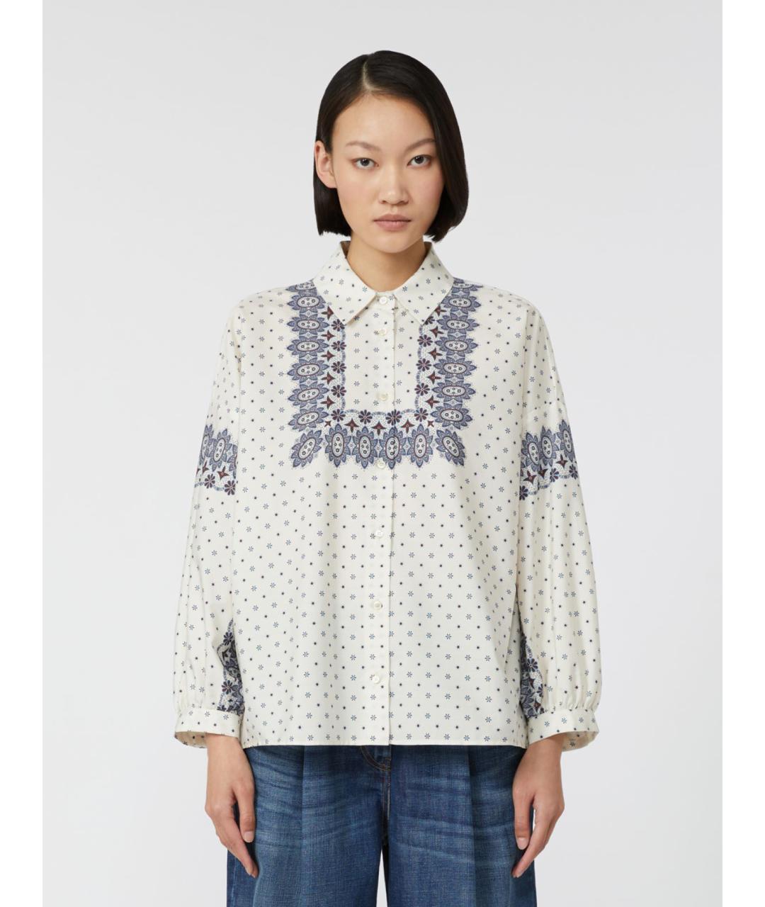 WEEKEND MAX MARA Мульти хлопковая рубашка, фото 4