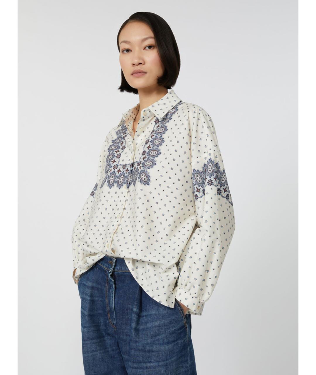 WEEKEND MAX MARA Мульти хлопковая рубашка, фото 5