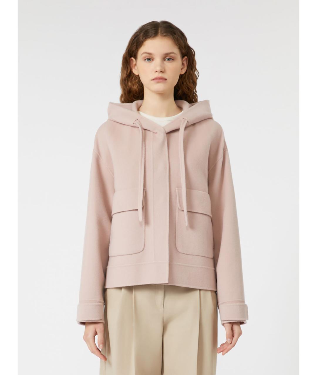 WEEKEND MAX MARA Розовая шерстяная куртка, фото 5