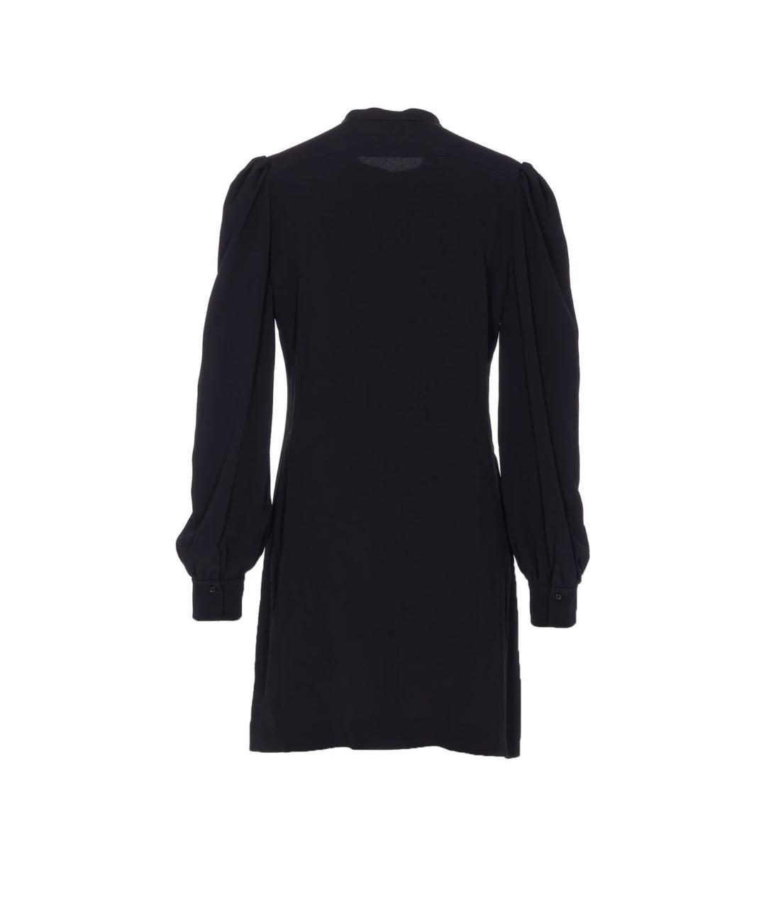 CHLOE Черное ацетатное коктейльное платье, фото 2