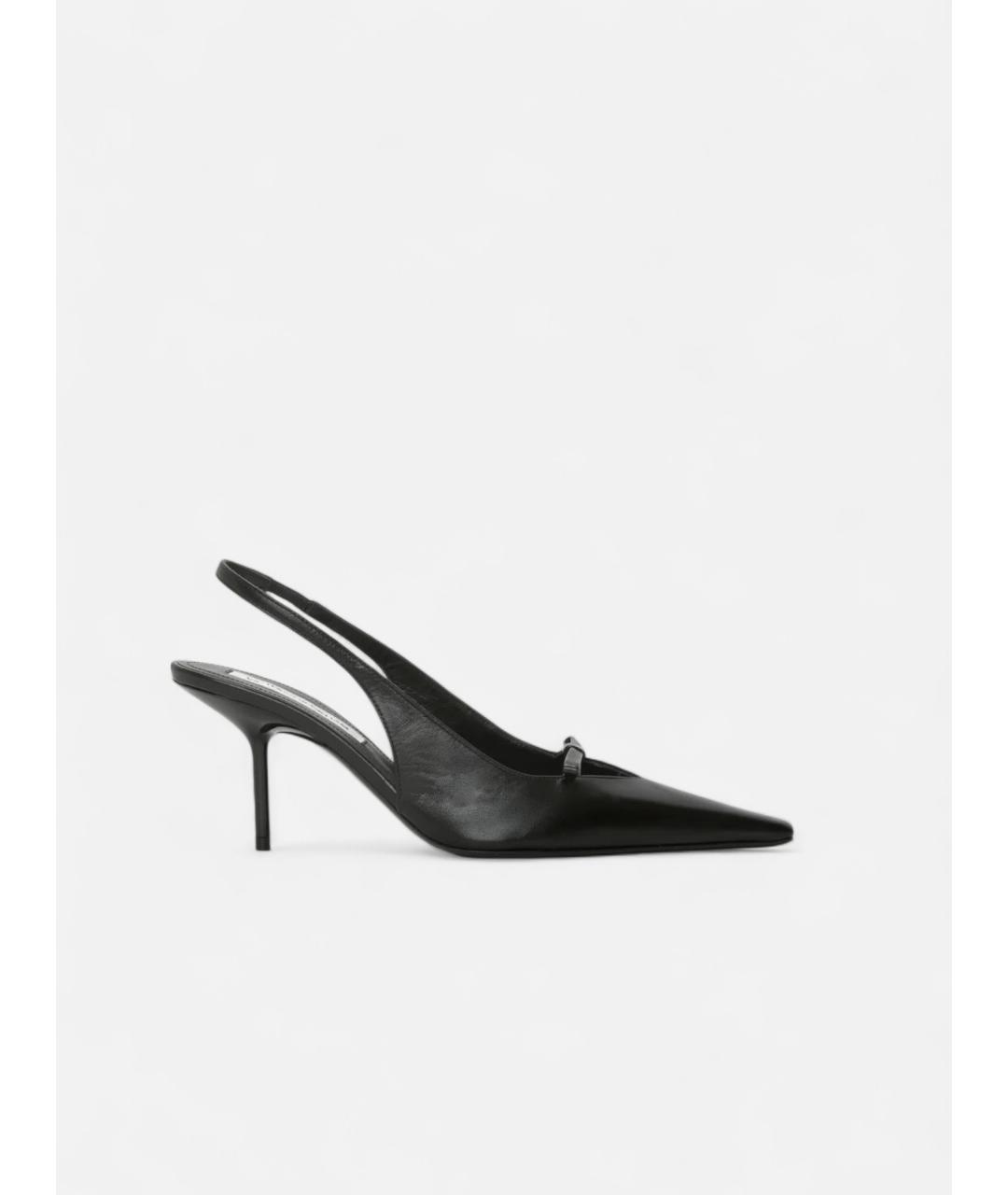 VICTORIA BECKHAM Черные кожаные туфли, фото 5