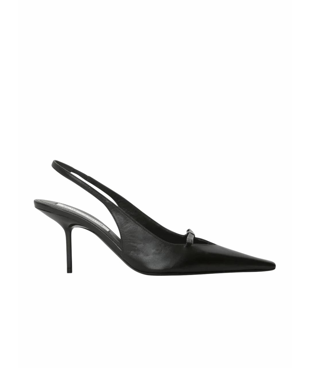 VICTORIA BECKHAM Черные кожаные туфли, фото 6