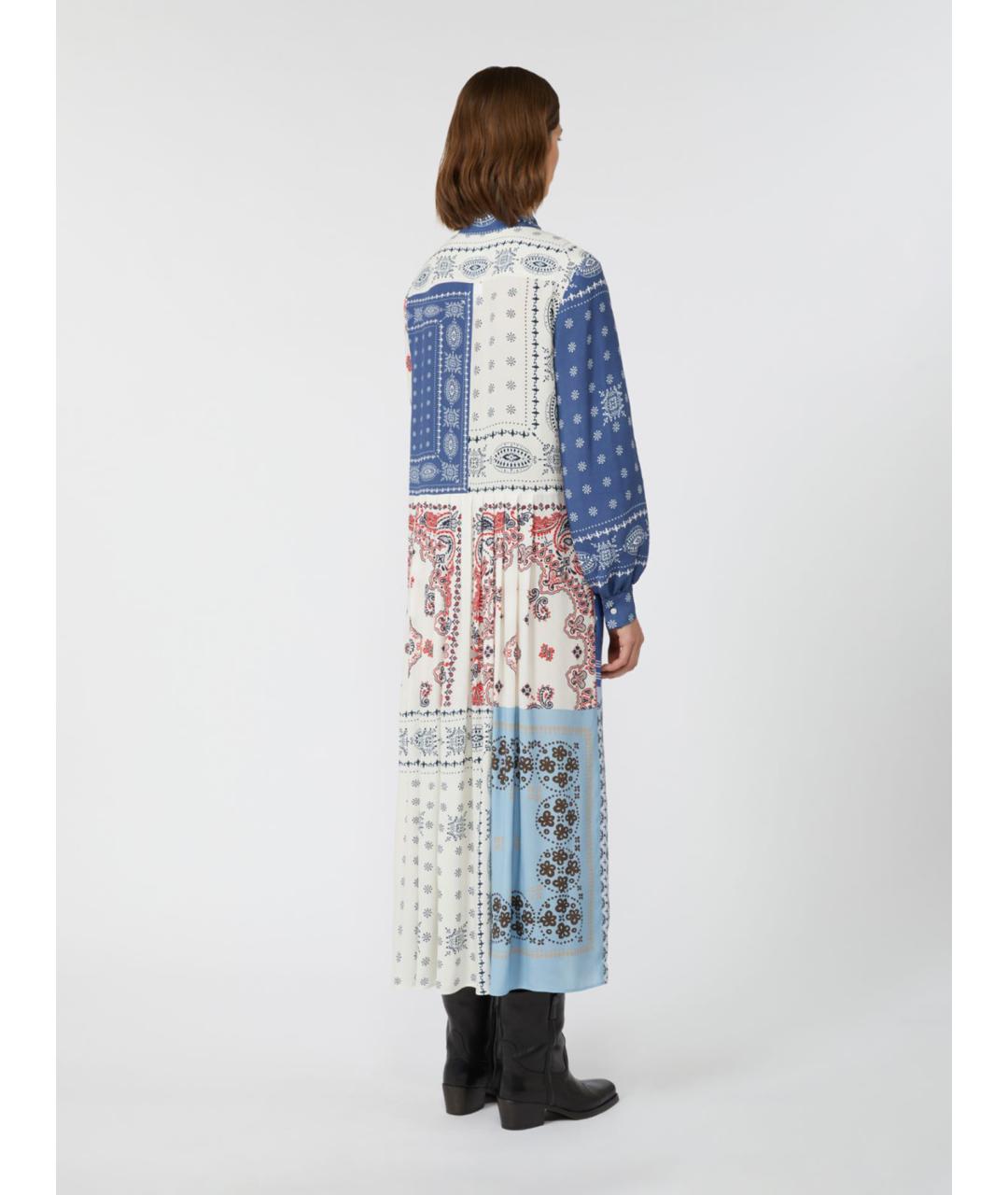 WEEKEND MAX MARA Мульти вискозное повседневное платье, фото 3