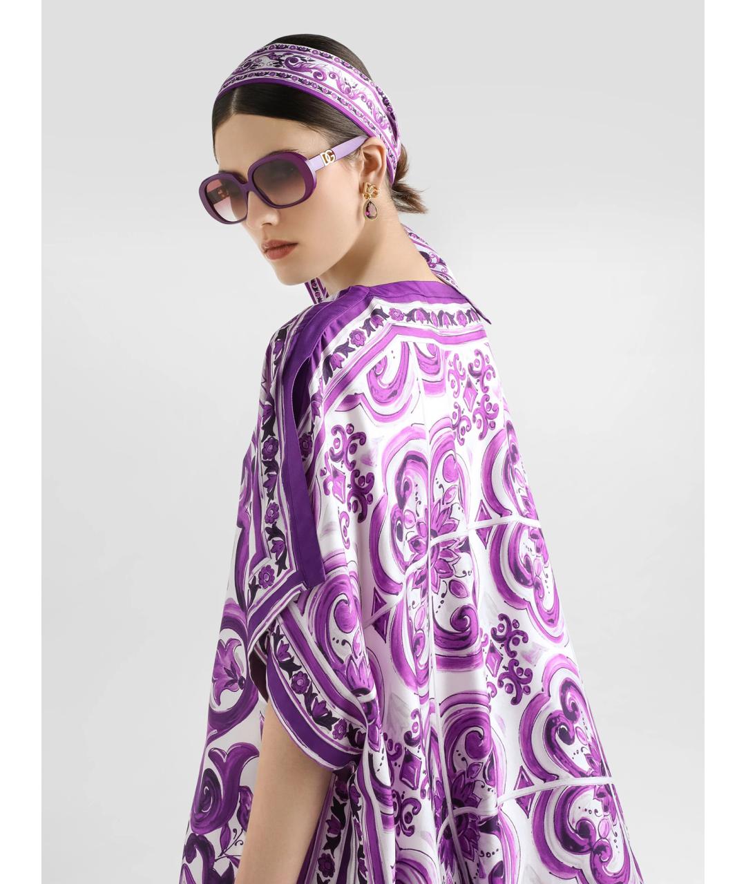 DOLCE&GABBANA Мульти шелковая туника, фото 3