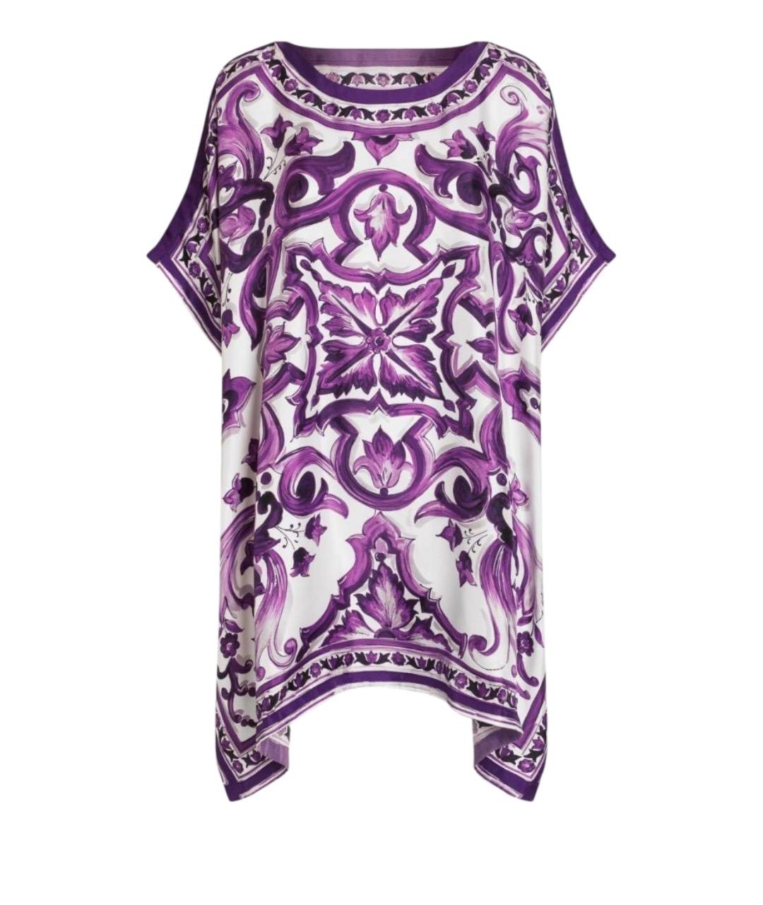 DOLCE&GABBANA Мульти шелковая туника, фото 1