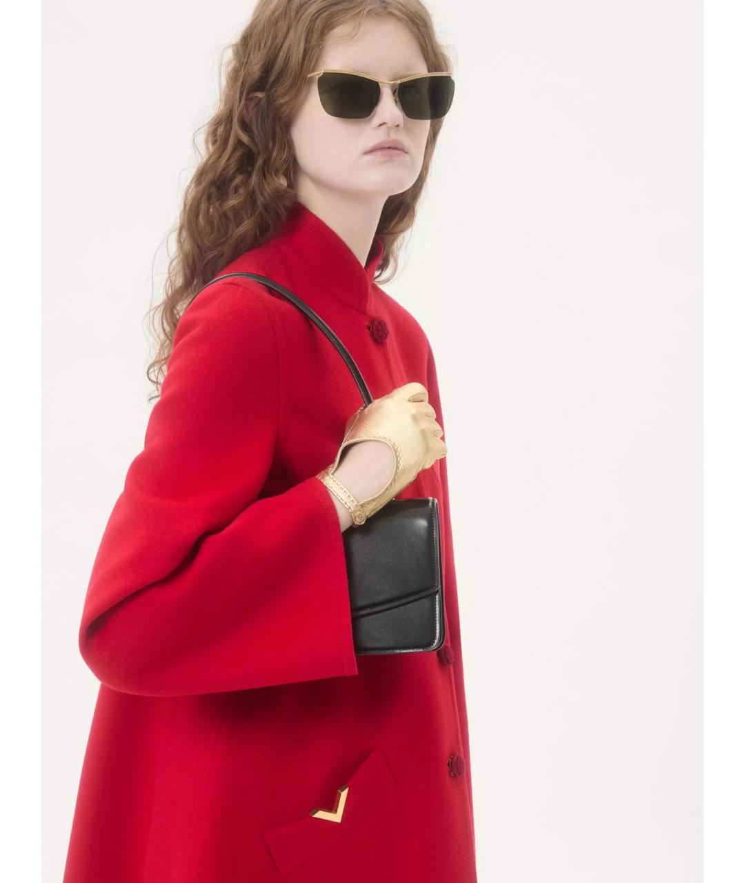 VALENTINO Красное шерстяное пальто, фото 3