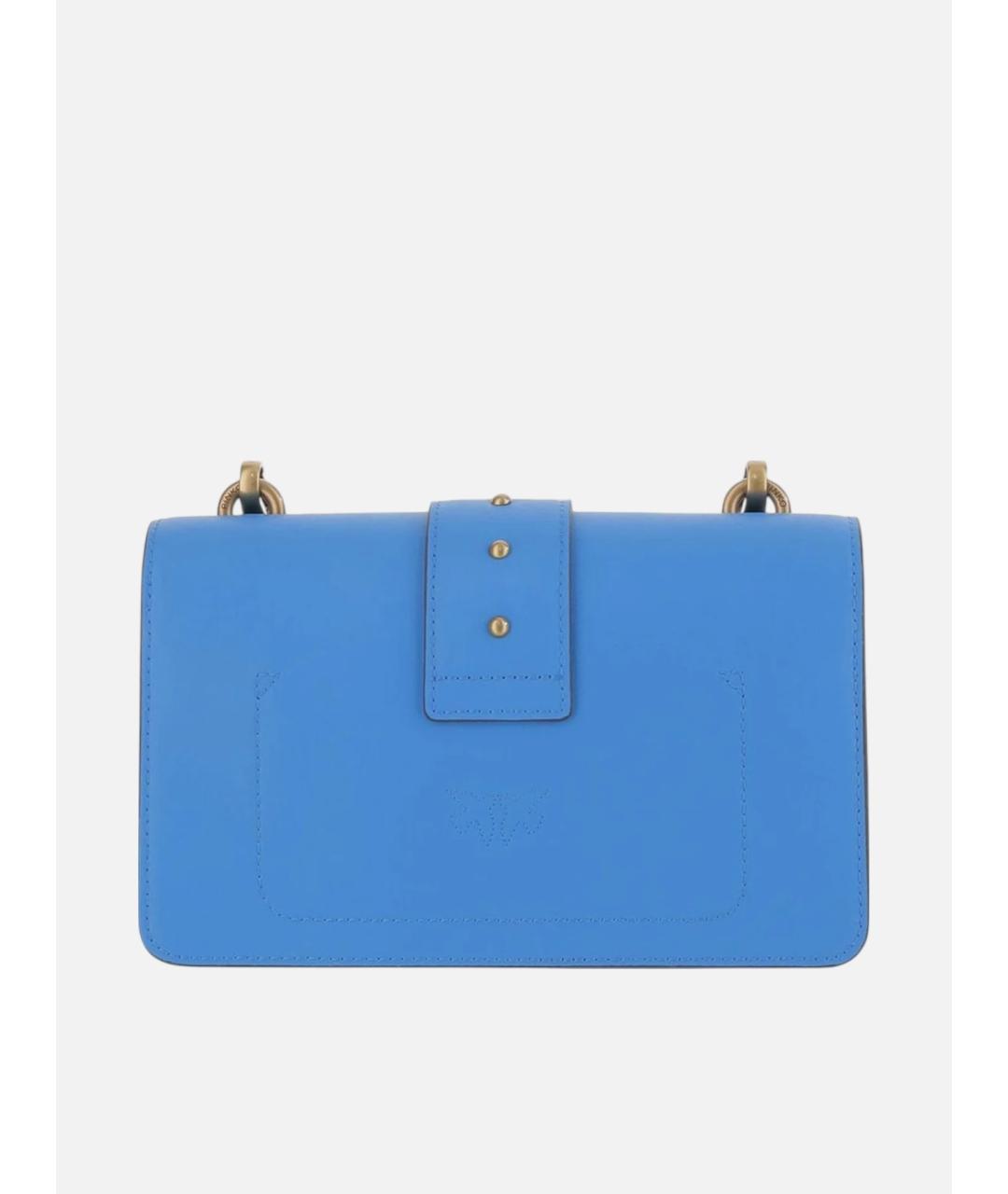 PINKO Синяя кожаная сумка через плечо, фото 3