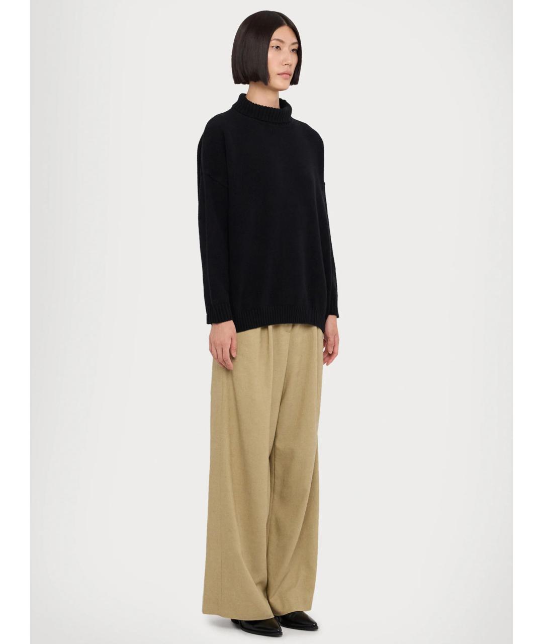 WEEKEND MAX MARA Черный шерстяной джемпер / свитер, фото 4