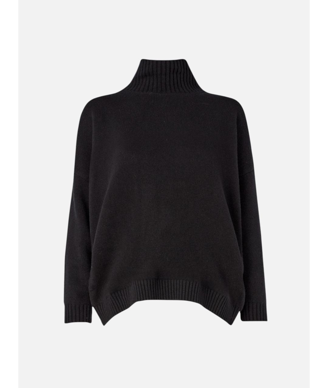 WEEKEND MAX MARA Черный шерстяной джемпер / свитер, фото 6