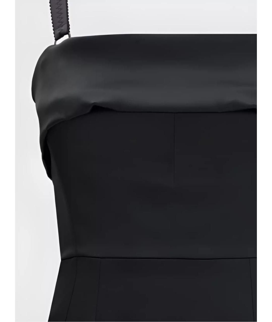 DOLCE&GABBANA Черное ацетатное вечернее платье, фото 3