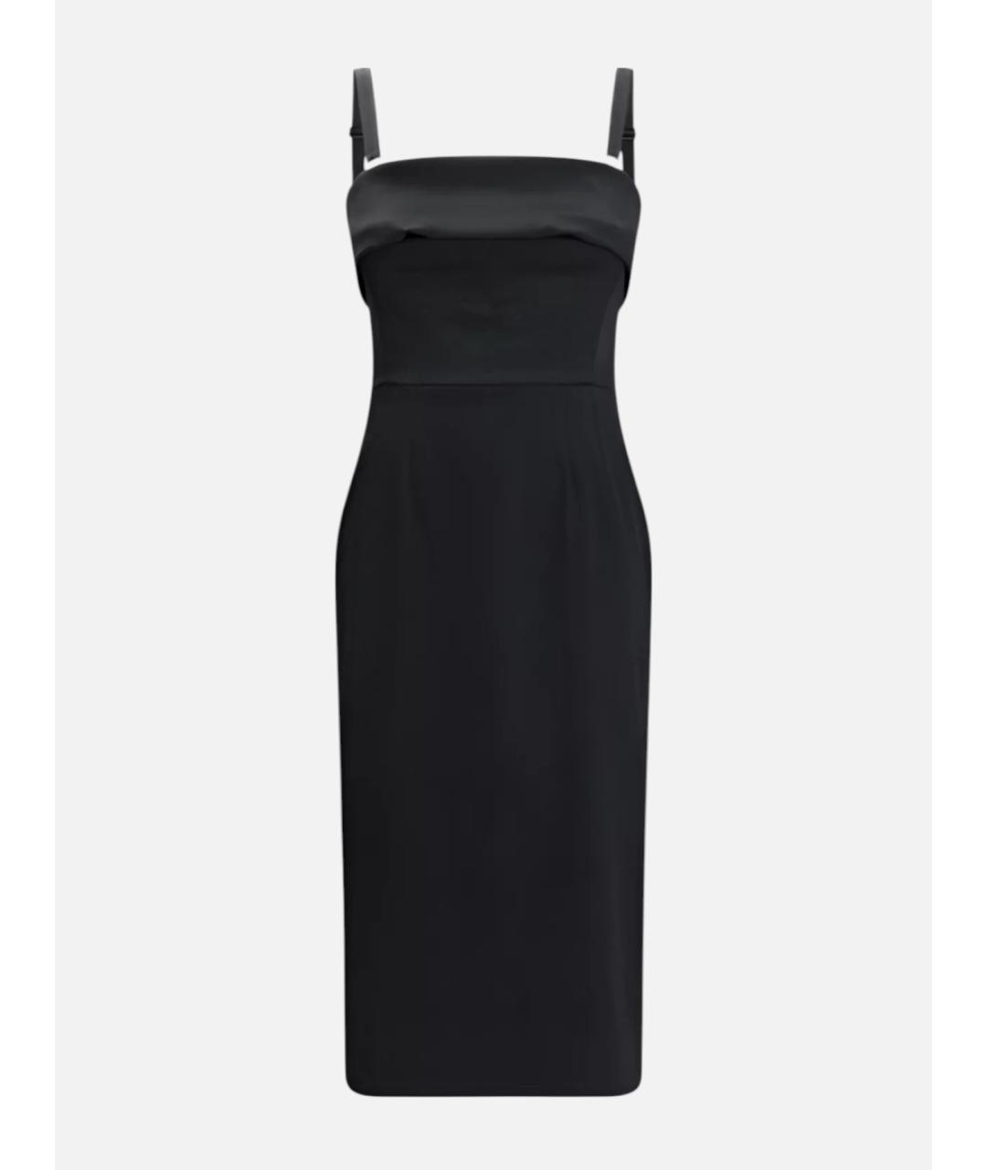 DOLCE&GABBANA Черное ацетатное вечернее платье, фото 2