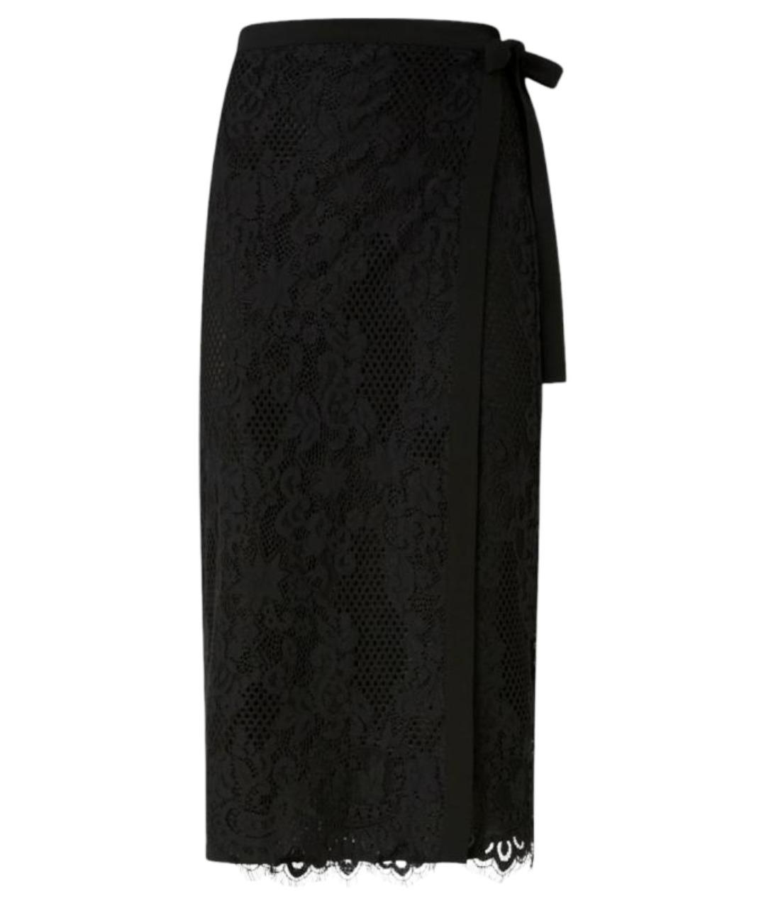 PINKO Черная хлопковая юбка миди, фото 1