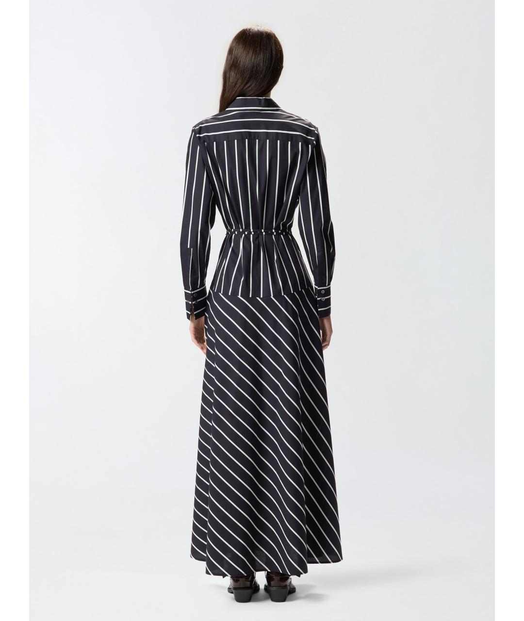 PINKO Черное хлопковое повседневное платье, фото 4