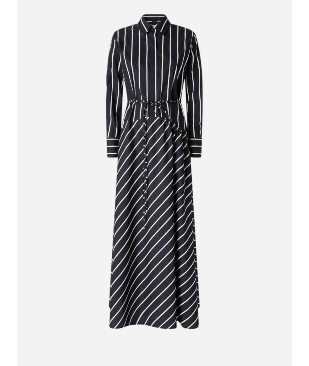 PINKO Черное хлопковое повседневное платье, фото 7