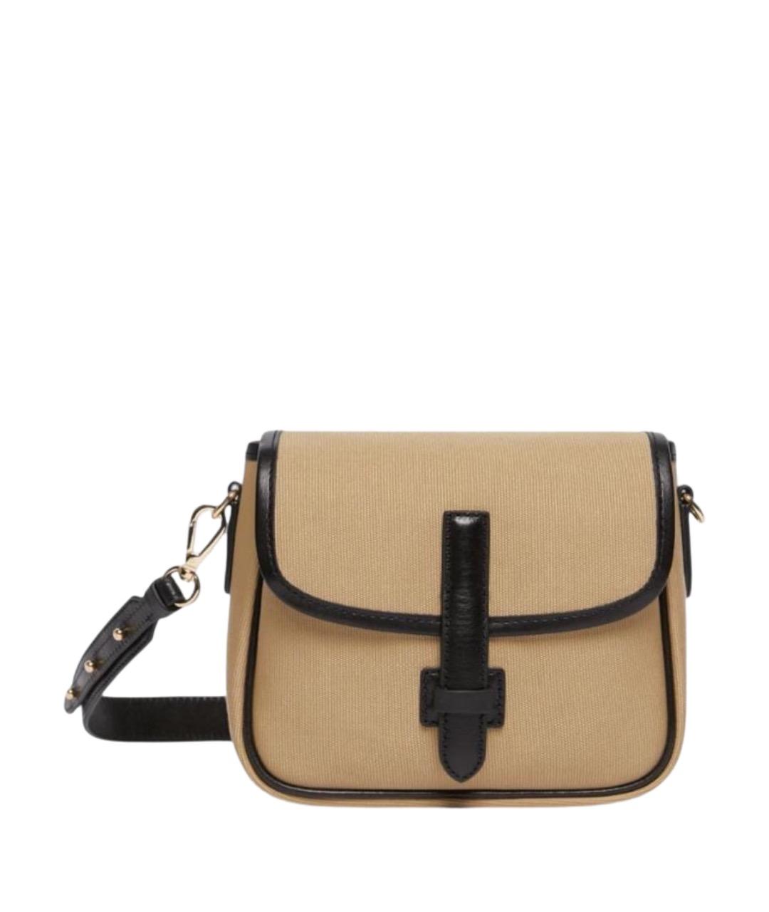 WEEKEND MAX MARA Бежевая тканевая сумка через плечо, фото 1